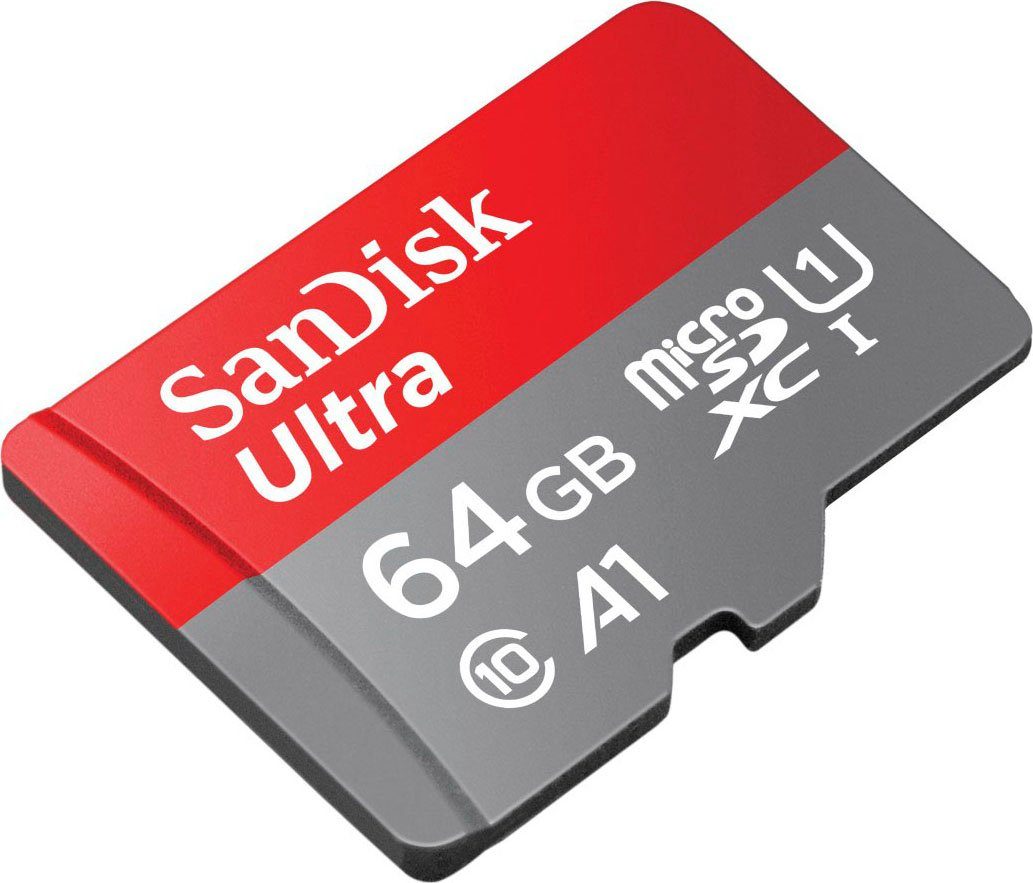 Sandisk Ultra microSDXC Speicherkarte (64 GB, Class 10, Adapter)