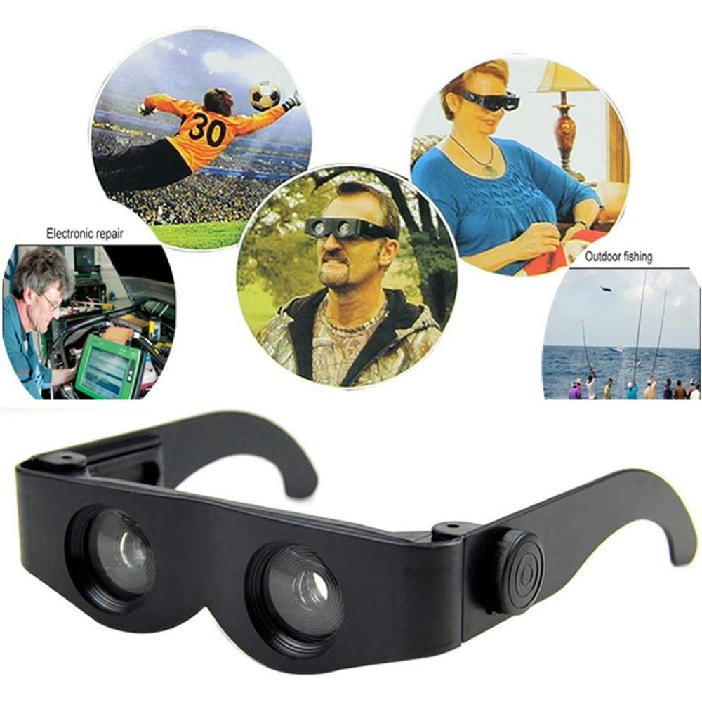 Einemgeld Fernglas-Brille, kompakt und leicht, für Jagd, Angeln, Theaterkonzert Fernglas