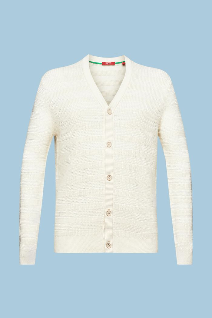 Baumwoll-Cardigan mit V-Ausschnitt