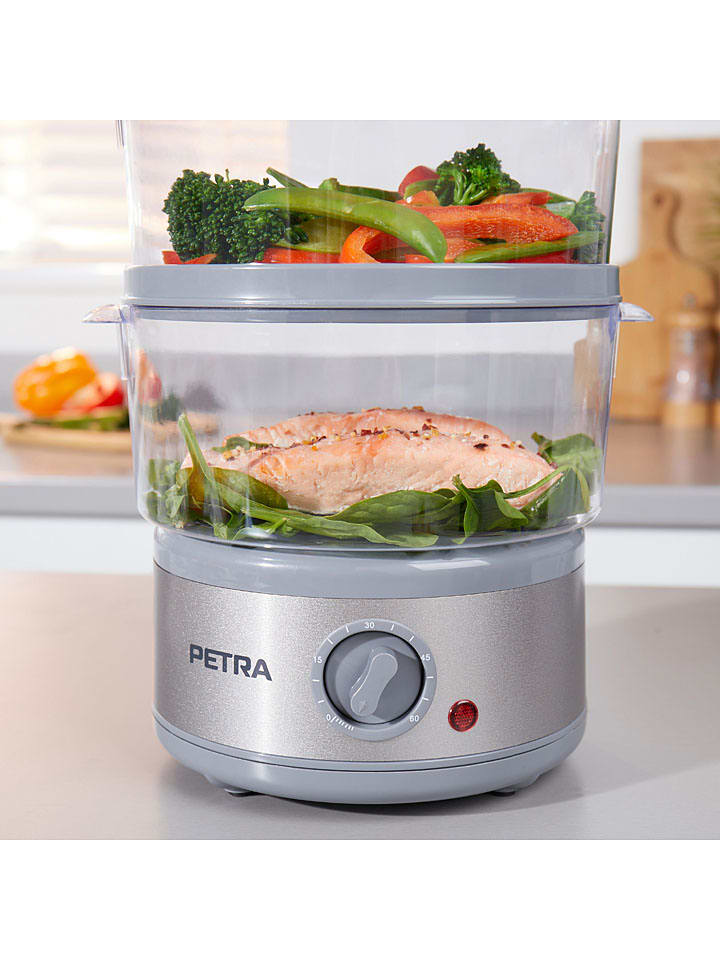 Petra Elektro-Dampfgarer in Transparent/ Grau günstig kaufen onesize