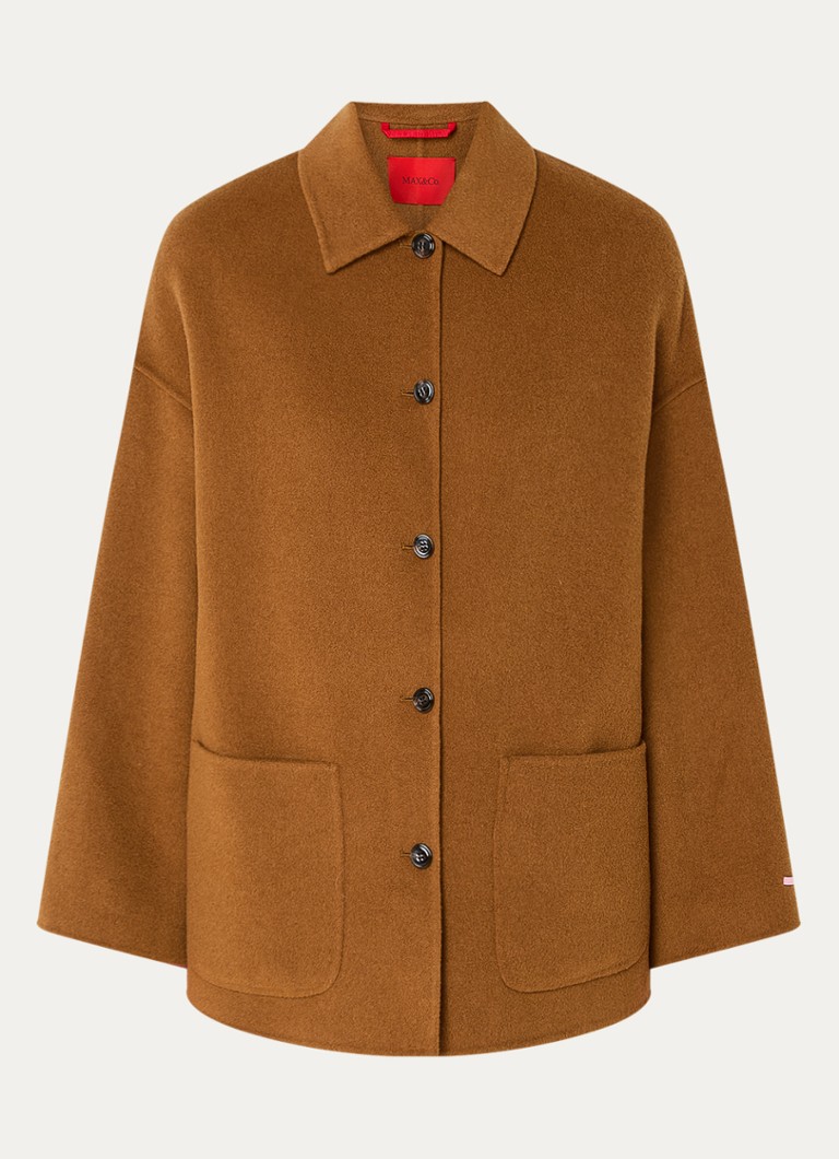 Max & Co Predazzo coat in wool blend with patch pockets