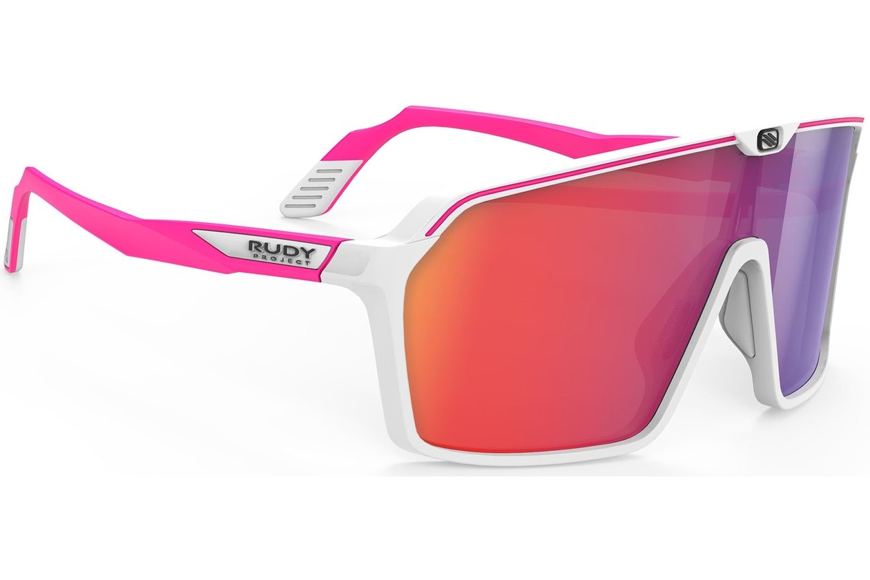 Rudy Project Spinshield White / Pinke Fluo Matte - Multilaser Red