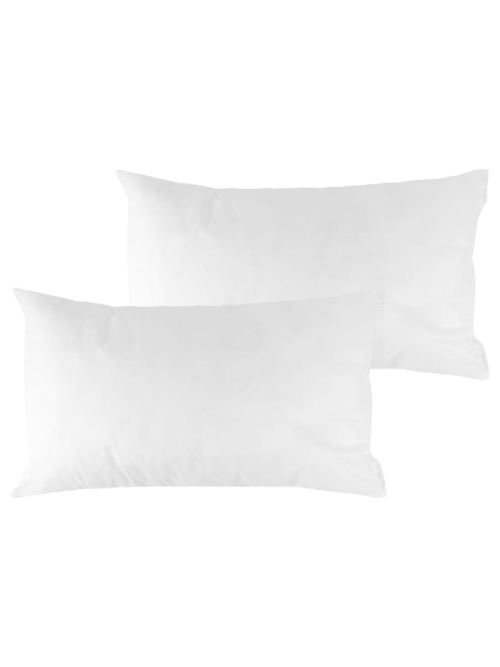 JACK 2er Set Innenkissen Kissenfüllung Wasserfest Inlett in Weiß günstig kaufen 50x30-cm
