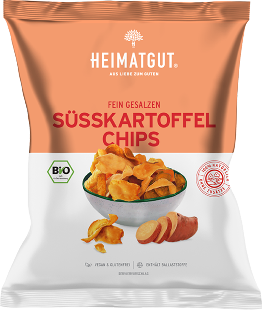 Heimatgut Bio Süßkartoffelchips