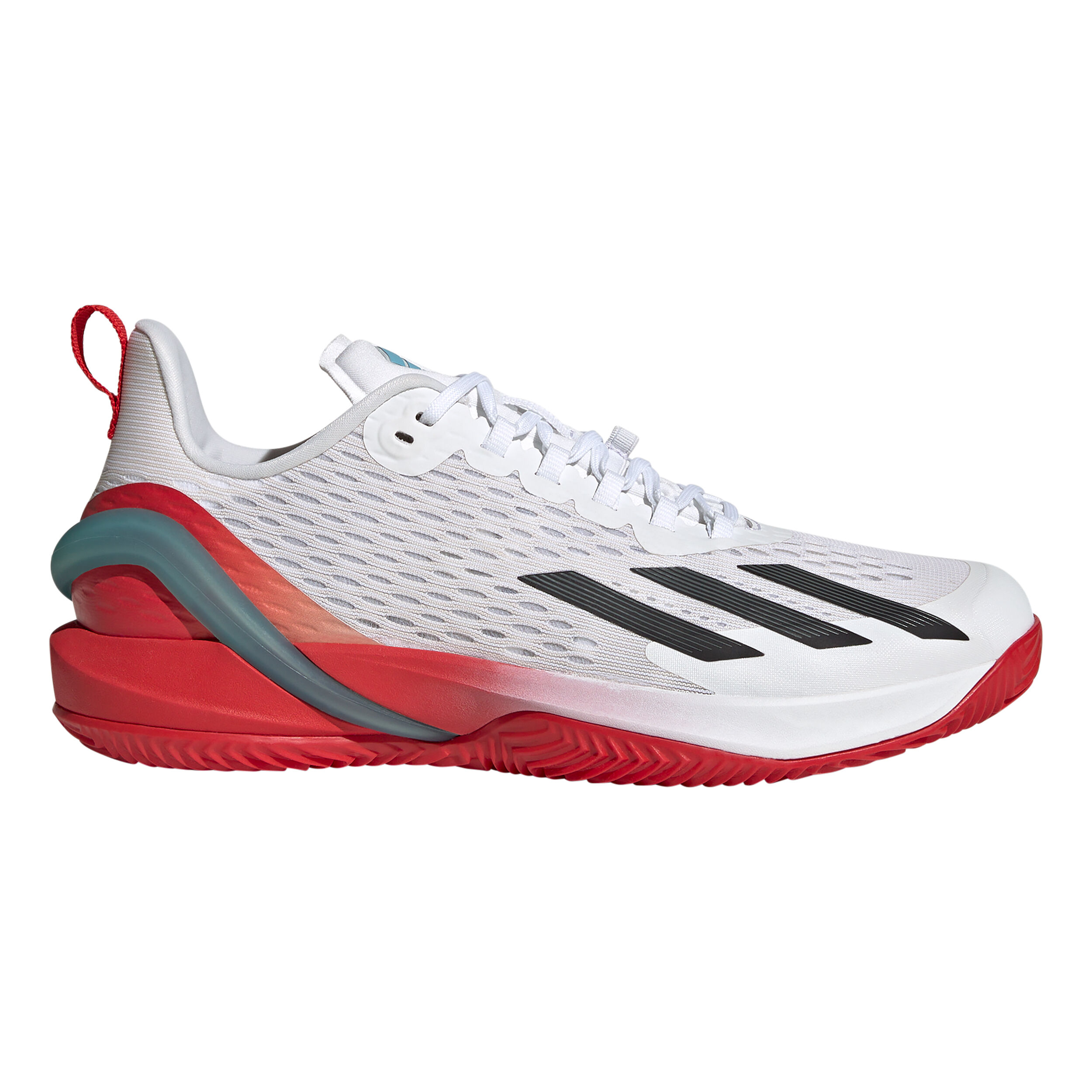 Adizero Cybersonic Sandplatzschuh Herren - Weiß, Orange