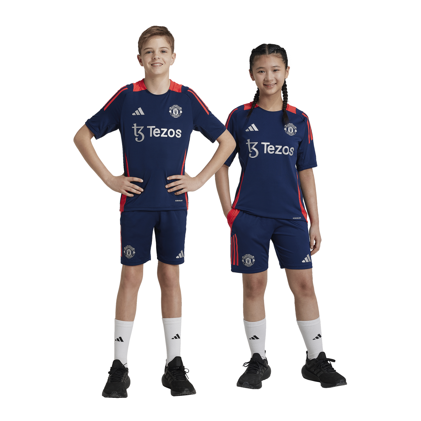 adidas Manchester United Short Kids Blau