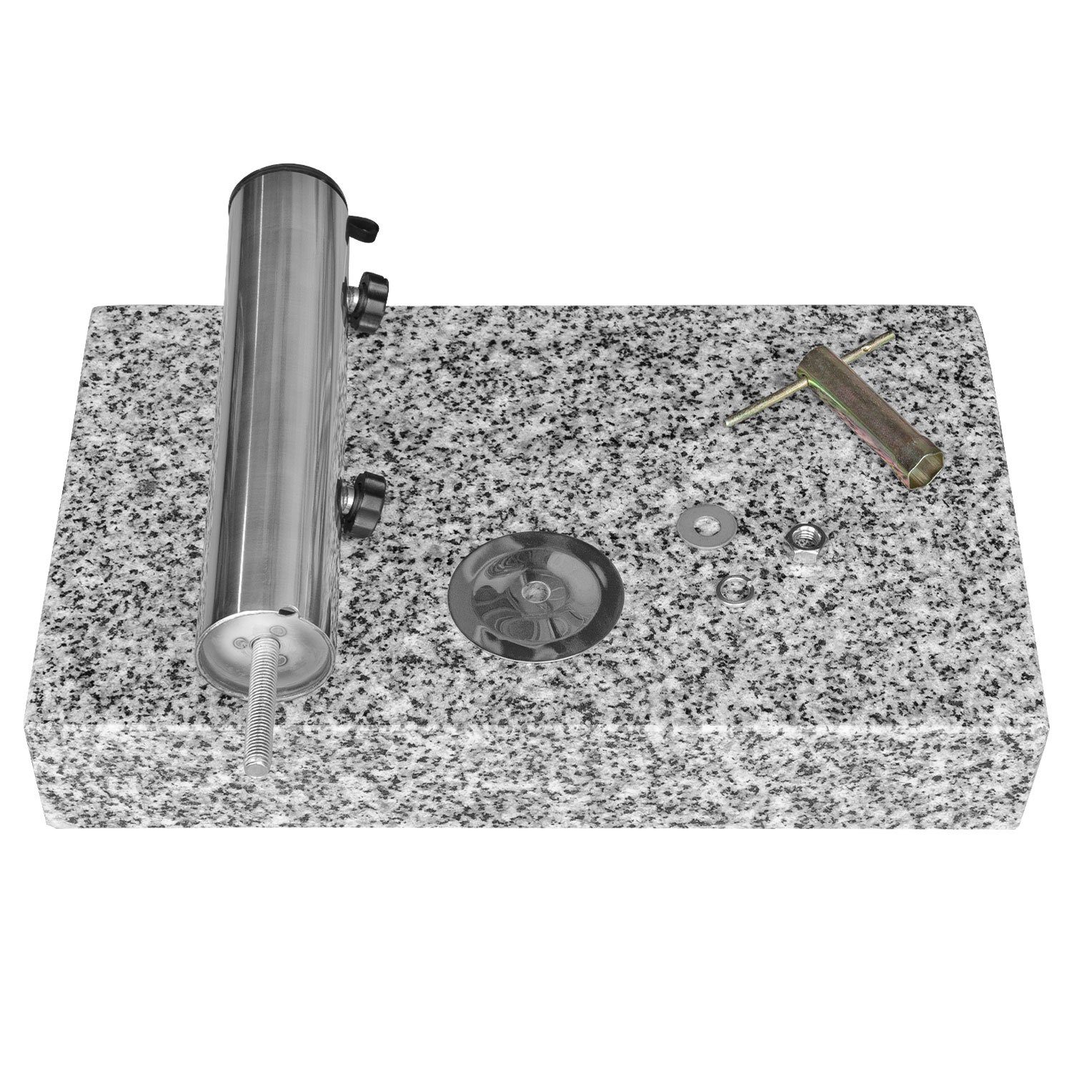 anndora Betonschirmständer Sonnenschirmständer Granit 25kg Balkonständer max. 48mm Stamm - Farbwahl