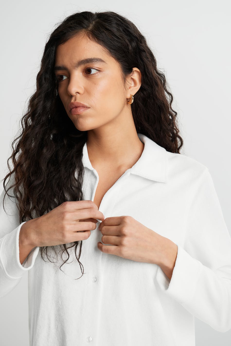 Amelia towelling shirt