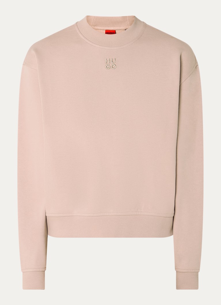 Pulover HUGO BOSS Daxandria cu logo brodat