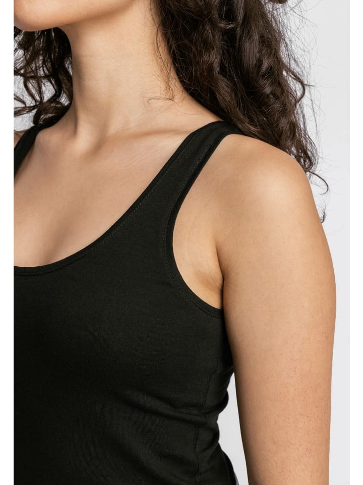 SNOCKS Tank Top aus Bio-Baumwolle 2 Stück in Schwarz günstig kaufen