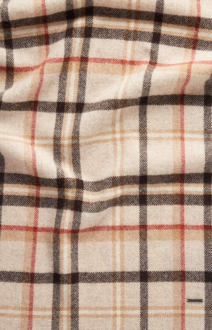 Schal Lamazi in Beige/Rot gemustert