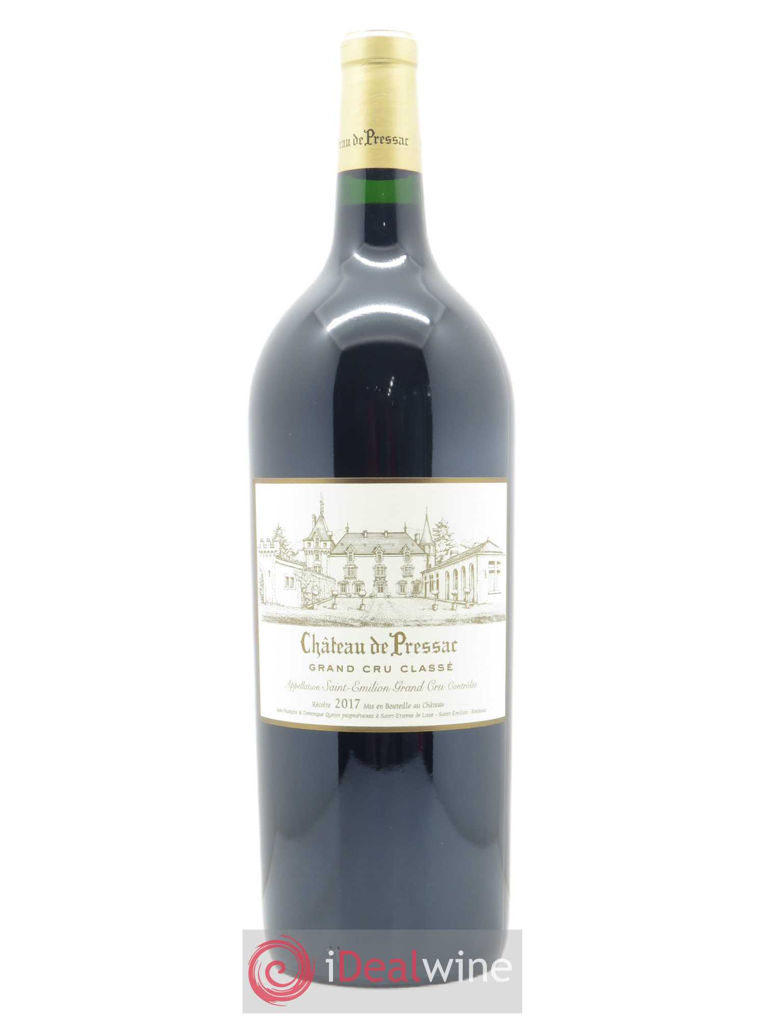Château de Pressac Grand Cru Classé  2017 - Lot de 1 Magnum