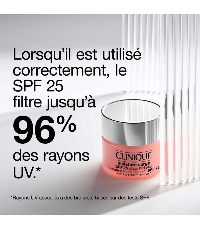 Clinique-MOISTURE SURGE™-Hydratant Fini Transparent SPF 25