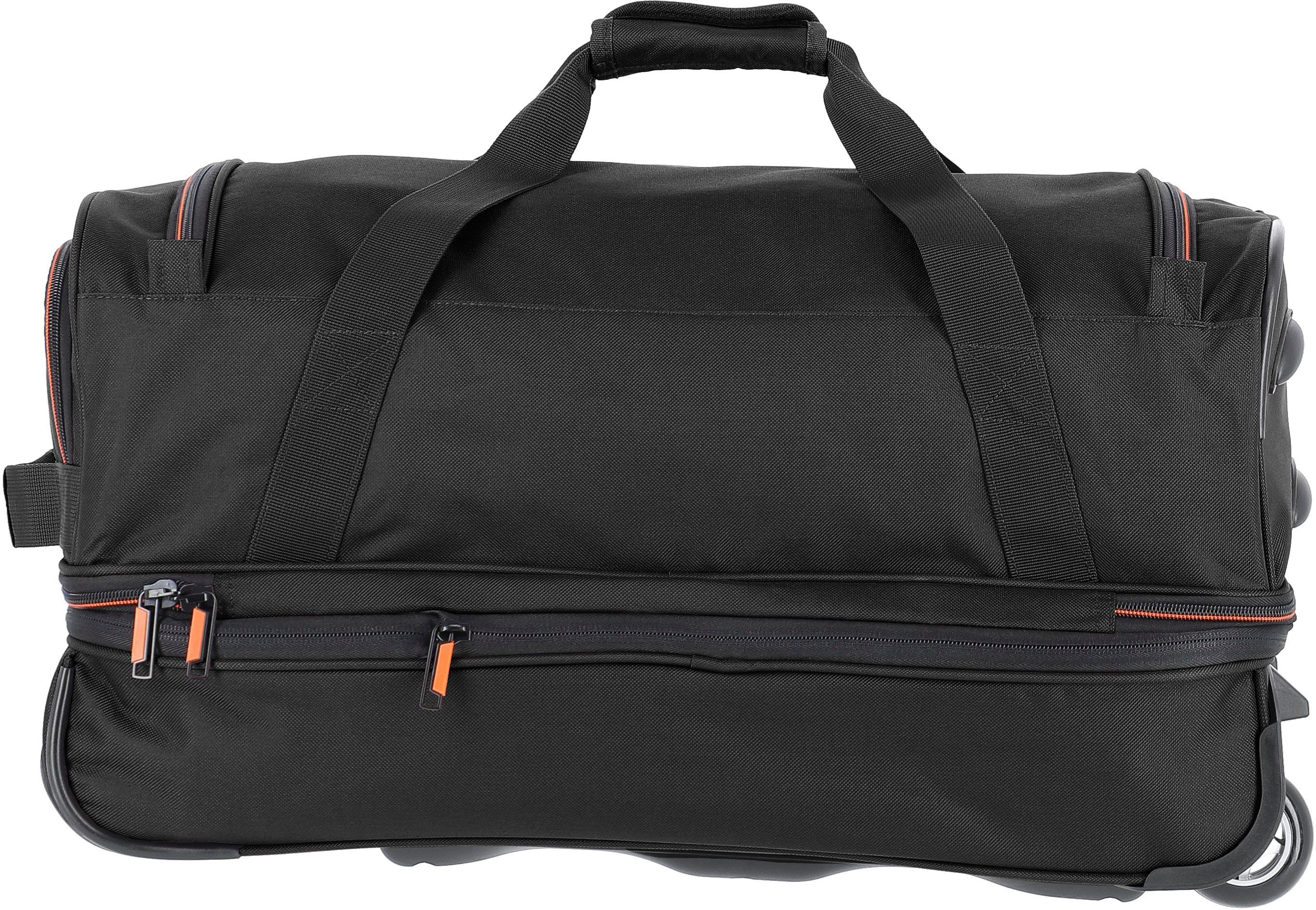 travelite Reisetasche Basics, 55 cm, schwarz, mit Rollen