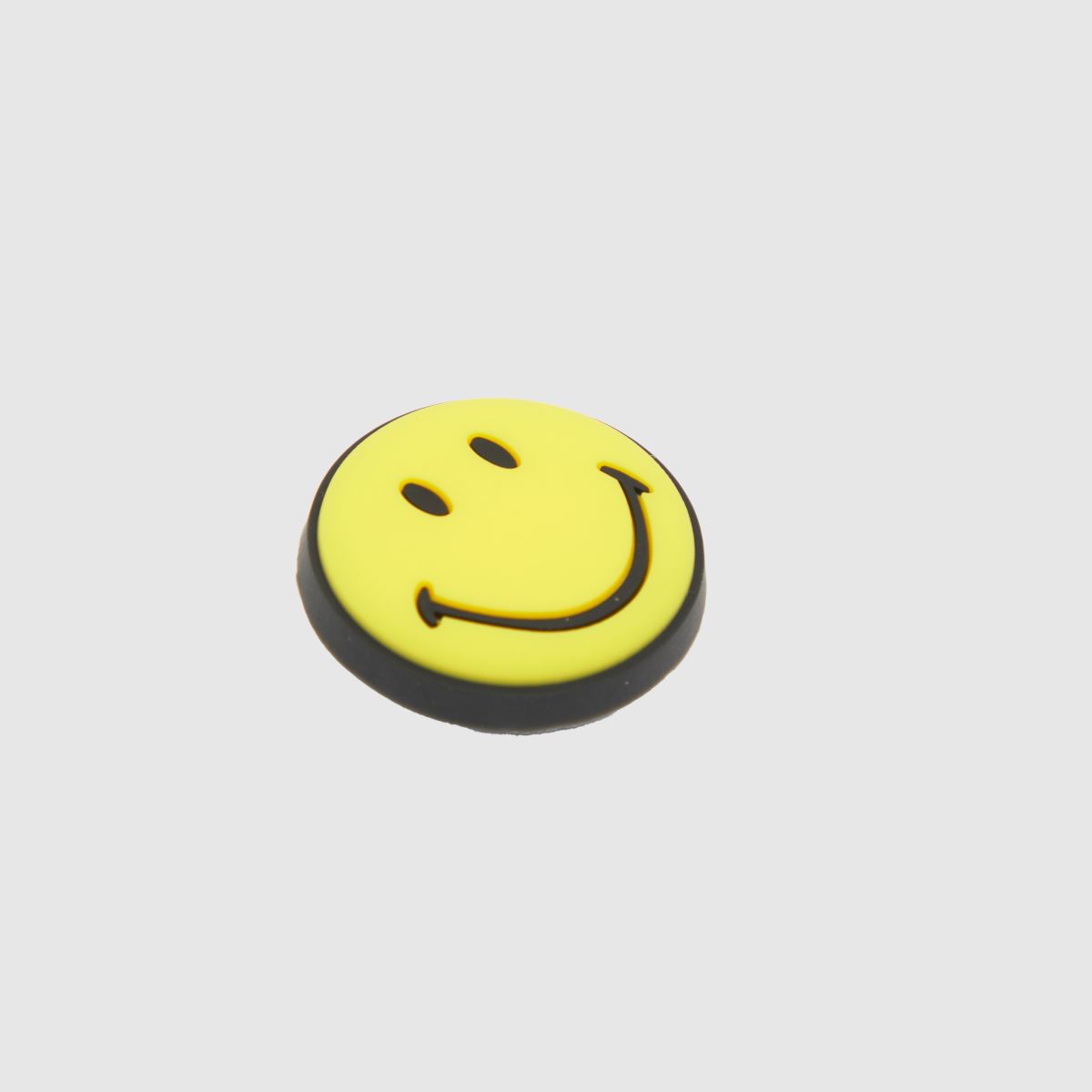 Crocs gult jibbitz smiley märkesansikte