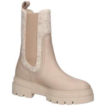 Tommy Hilfiger Feminine Felt Chelsea Bootie in beige