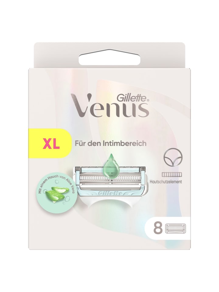 Gillette Venus für den Intimbereich Systemklingen in Weiß günstig kaufen Anzahl: 8 Stück