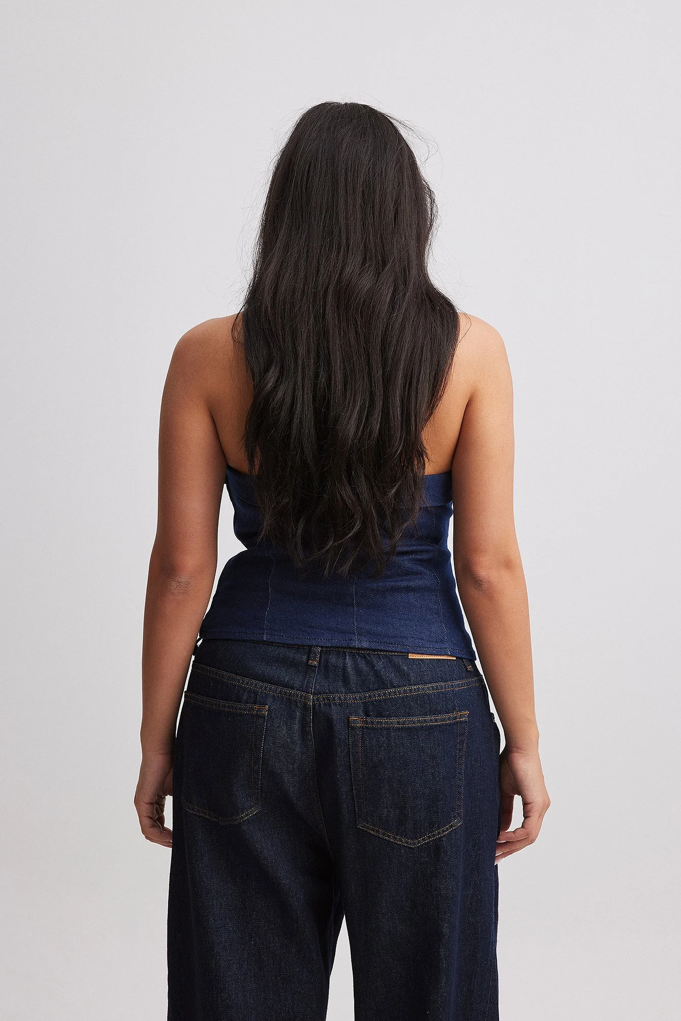 Bandeau-Top aus Denim