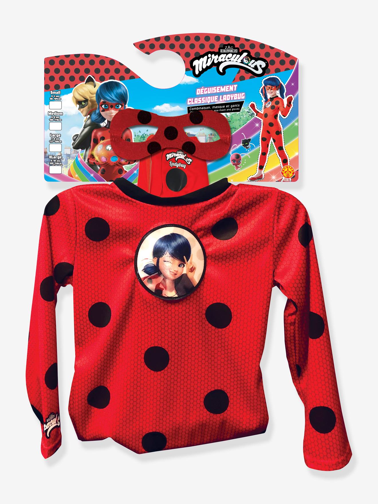 Déguisement Tikki Ladybug + gants