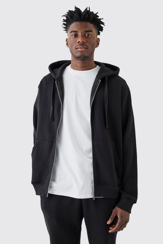 Basic Hoodie mit Reißverschluss