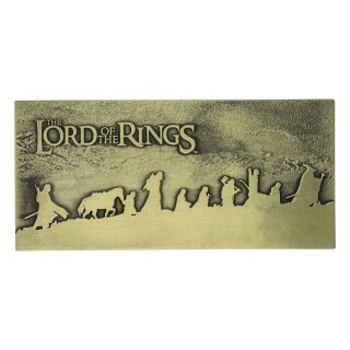 Der Herr der Ringe Me­tall­schild The Fellowship (Limited Edition)
