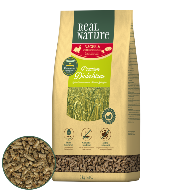 REAL NATURE Streu & Stroh REAL NATURE Dinkelstreu 8 kg