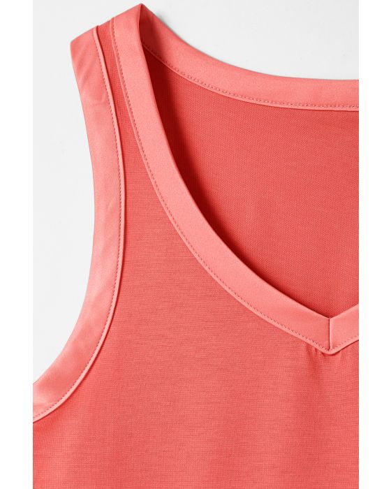 Débardeur biais satin en coton pima