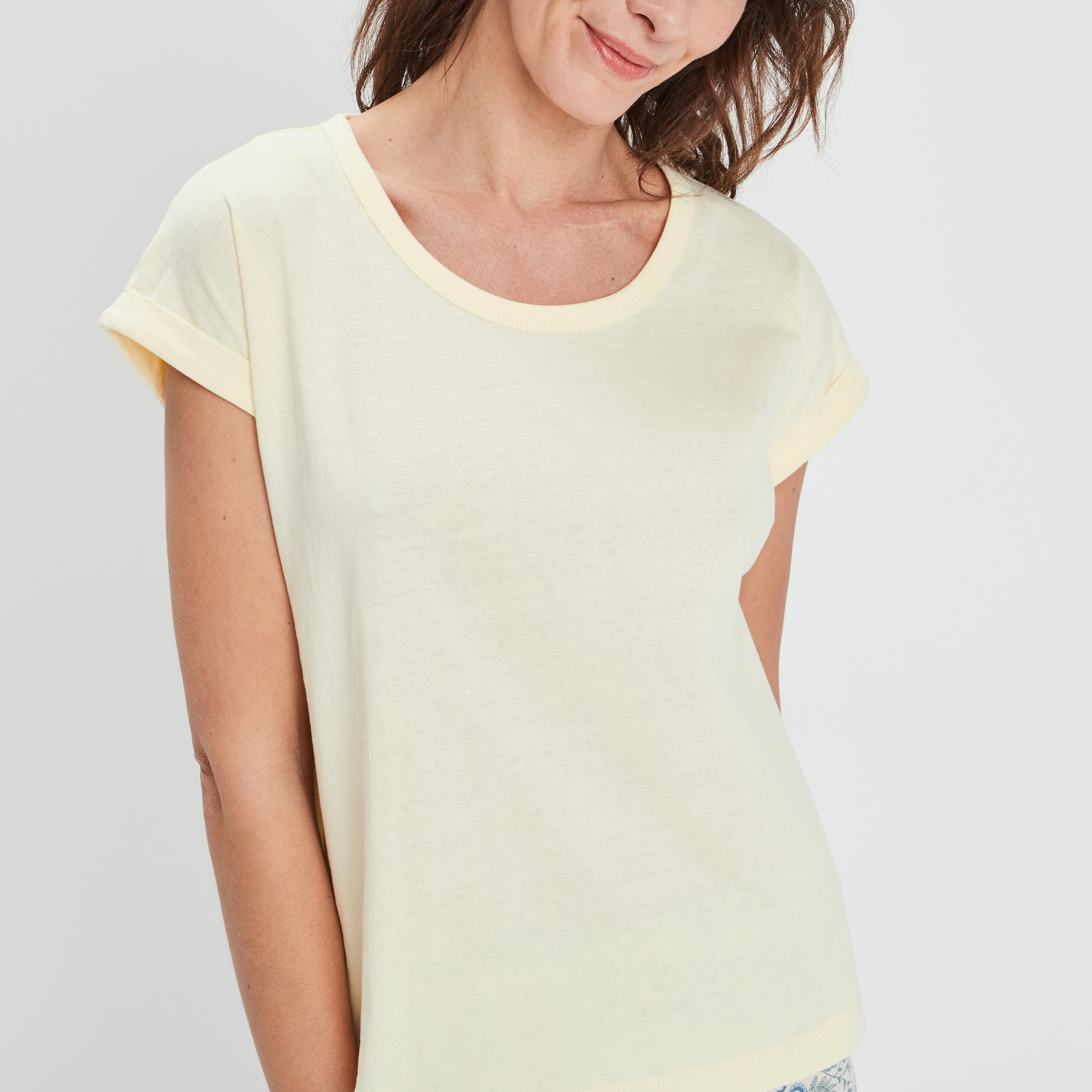 Ensemble pyjama 2 pièces fluide blanc femme | La Halle