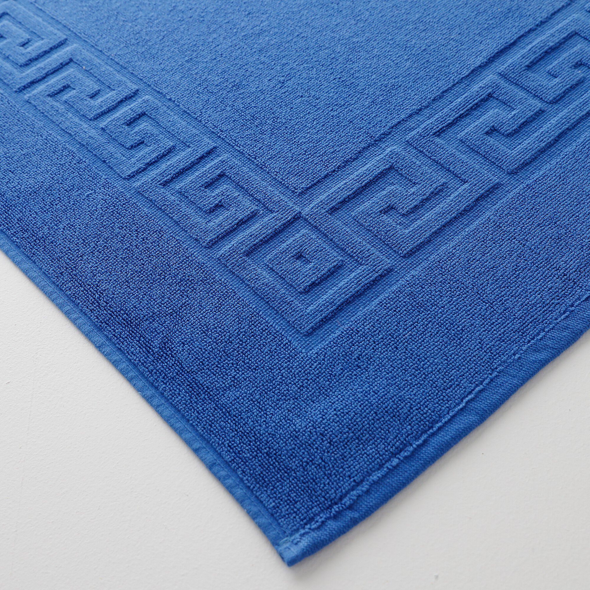 Tapis de bain éponge liteau motif frise grecque
