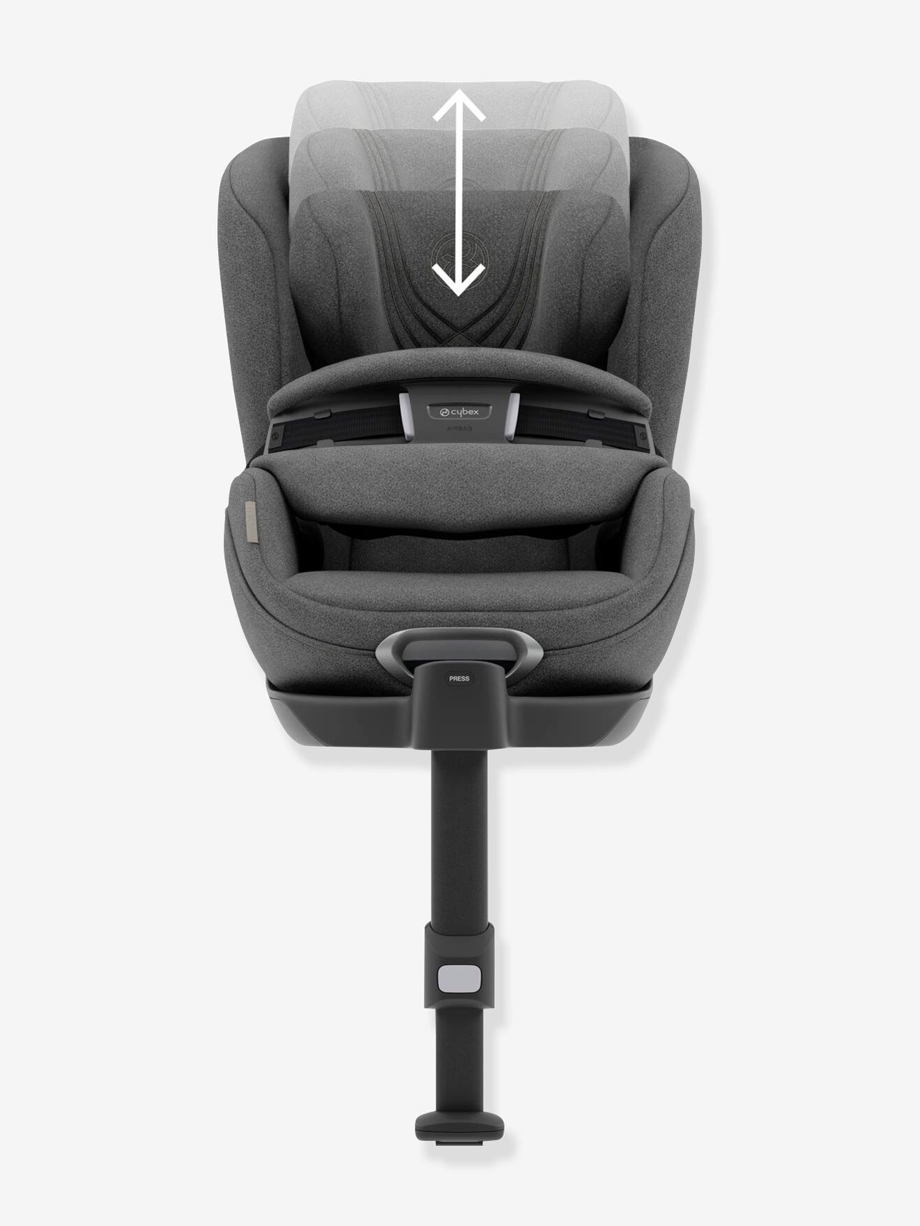 Siège-auto airbag intégré CYBEX Platinum Anoris T i-Size, équivalence groupe 1/2 gris foncé (soho grey)