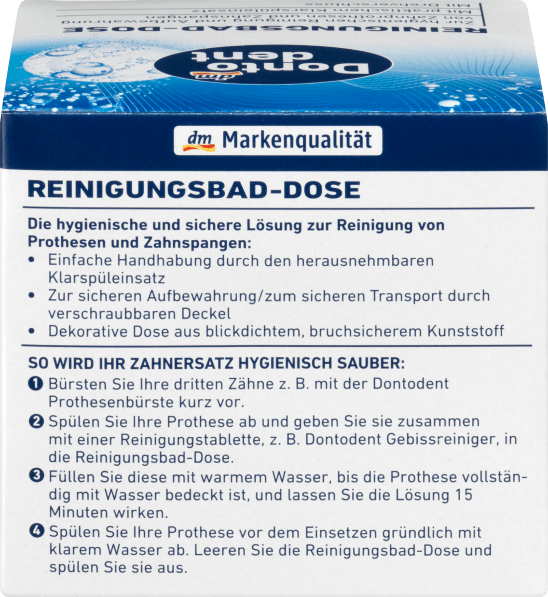 Reinigungsbad-Dose, 1 St