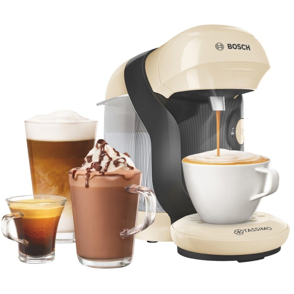 TASSIMO Kapsel-/Kaffeepadmaschine Bosch TAS1107 Style - Kapselmaschine - creme