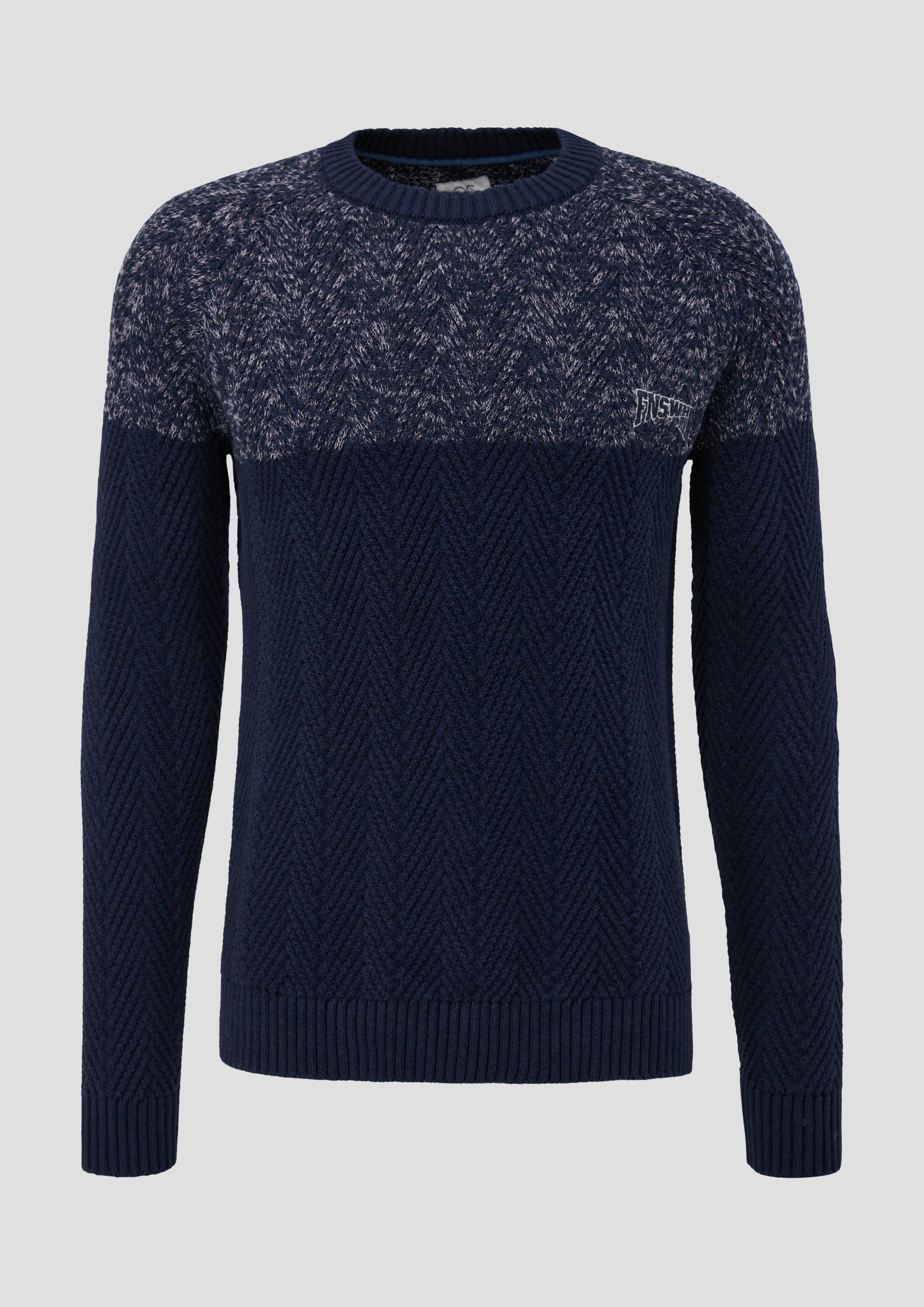 Strickpulli in Two-Tone-Optik  2134583-58W0