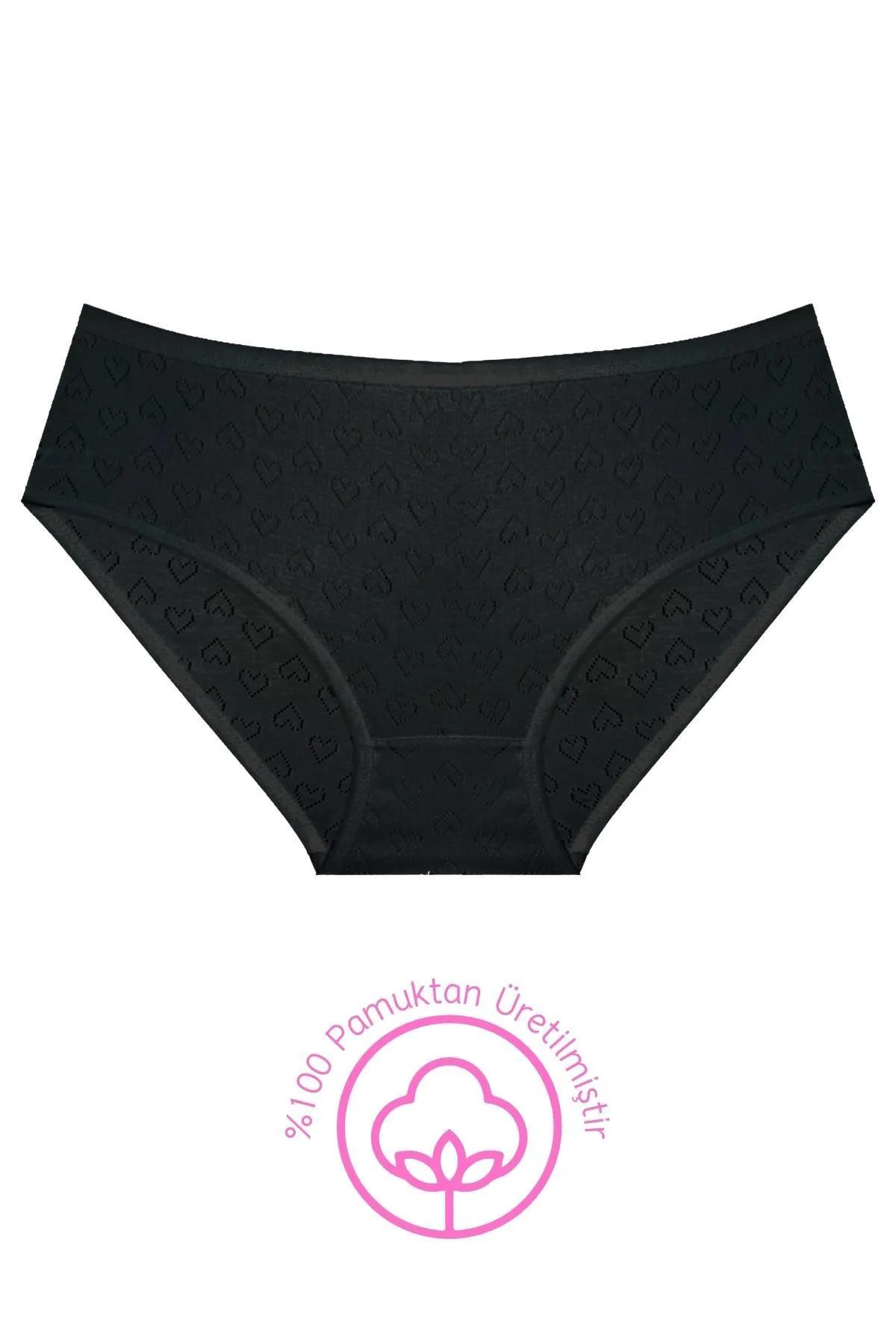 Newlilla  1506 Herz 100 % Baumwolle 5-teiliges Bato-Höschen-Set für Damen V16