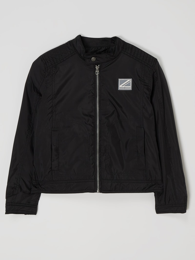 Jacke mit Logo Modell 'Miles' in schwarz