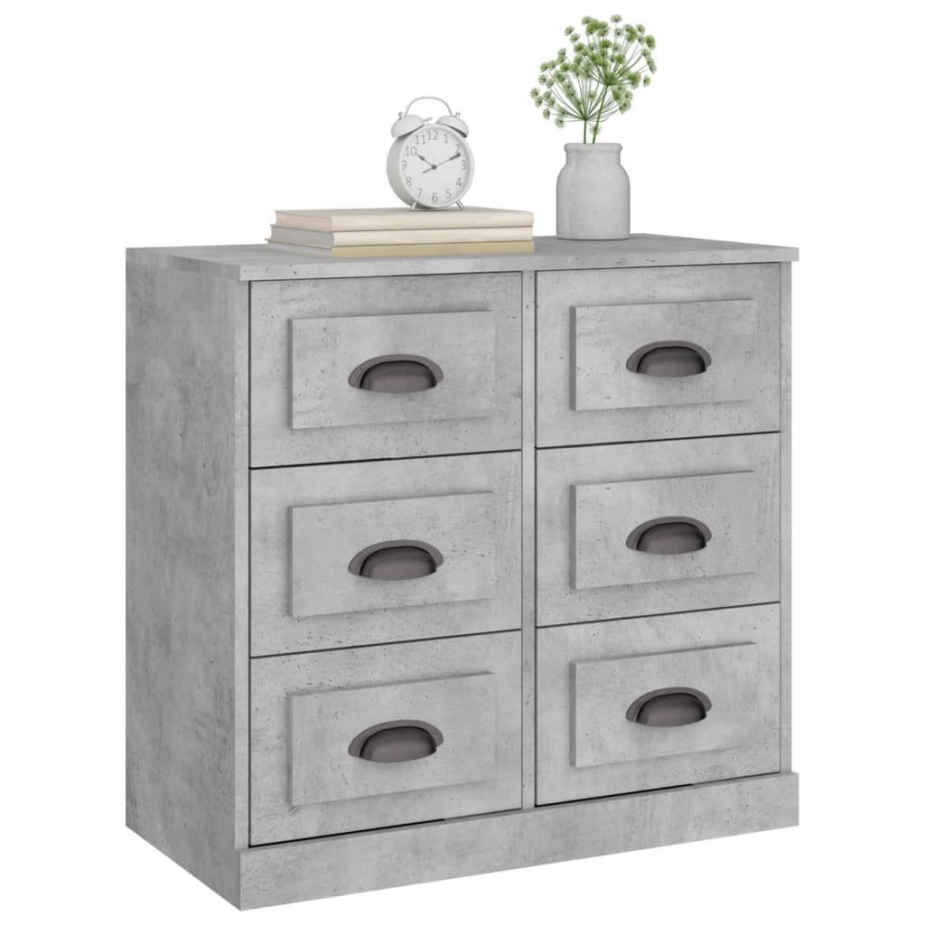 vidaXL Sideboard Sideboard Betongrau 70x35,5x67,5 cm Holzwerkstoff (1 St)