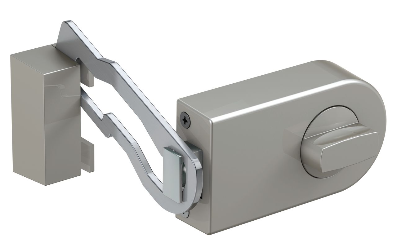 Basi KS500R-70 Kastenschloss Sperrbügel (abgerundet) Silber