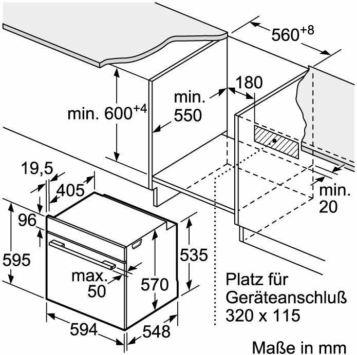 NEFF Einbaubackofen N 30 B1DCA0AN0, mit Teleskopauszug nachrüstbar, CircoTherm®-Heißluft