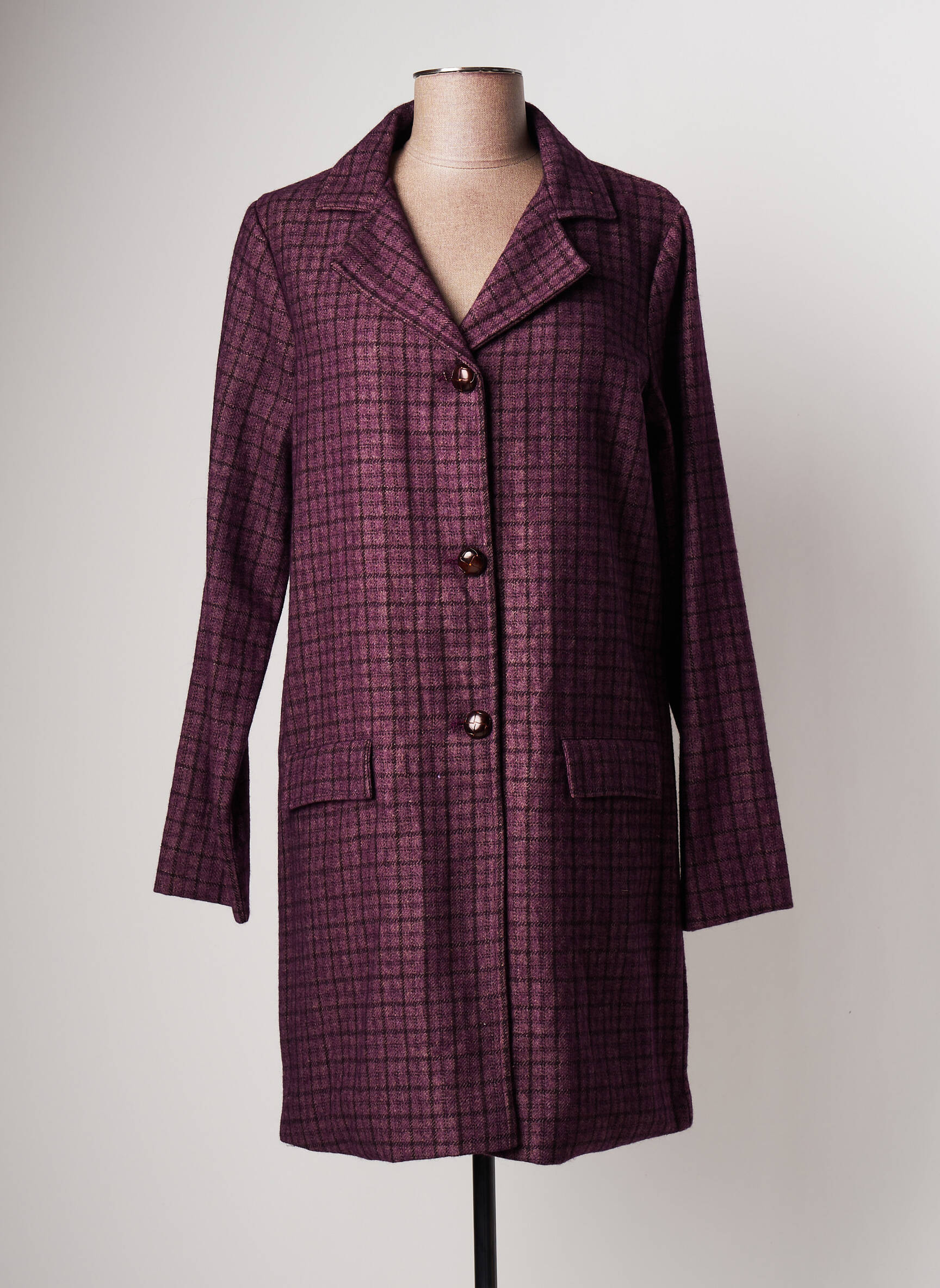 Agathe   Louise Manteaux Longs Femme couleur violet