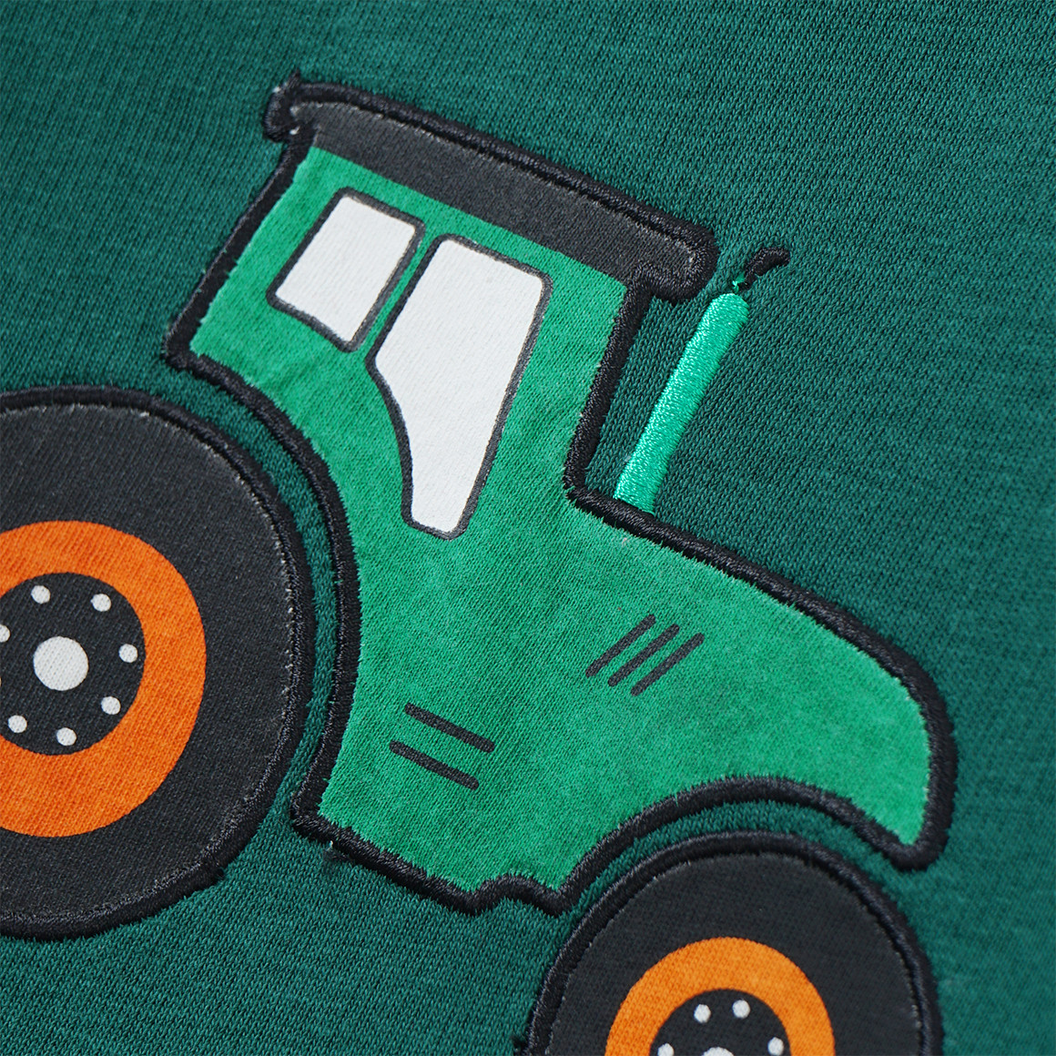 Baby Sweatshirt mit Trecker-Applikation