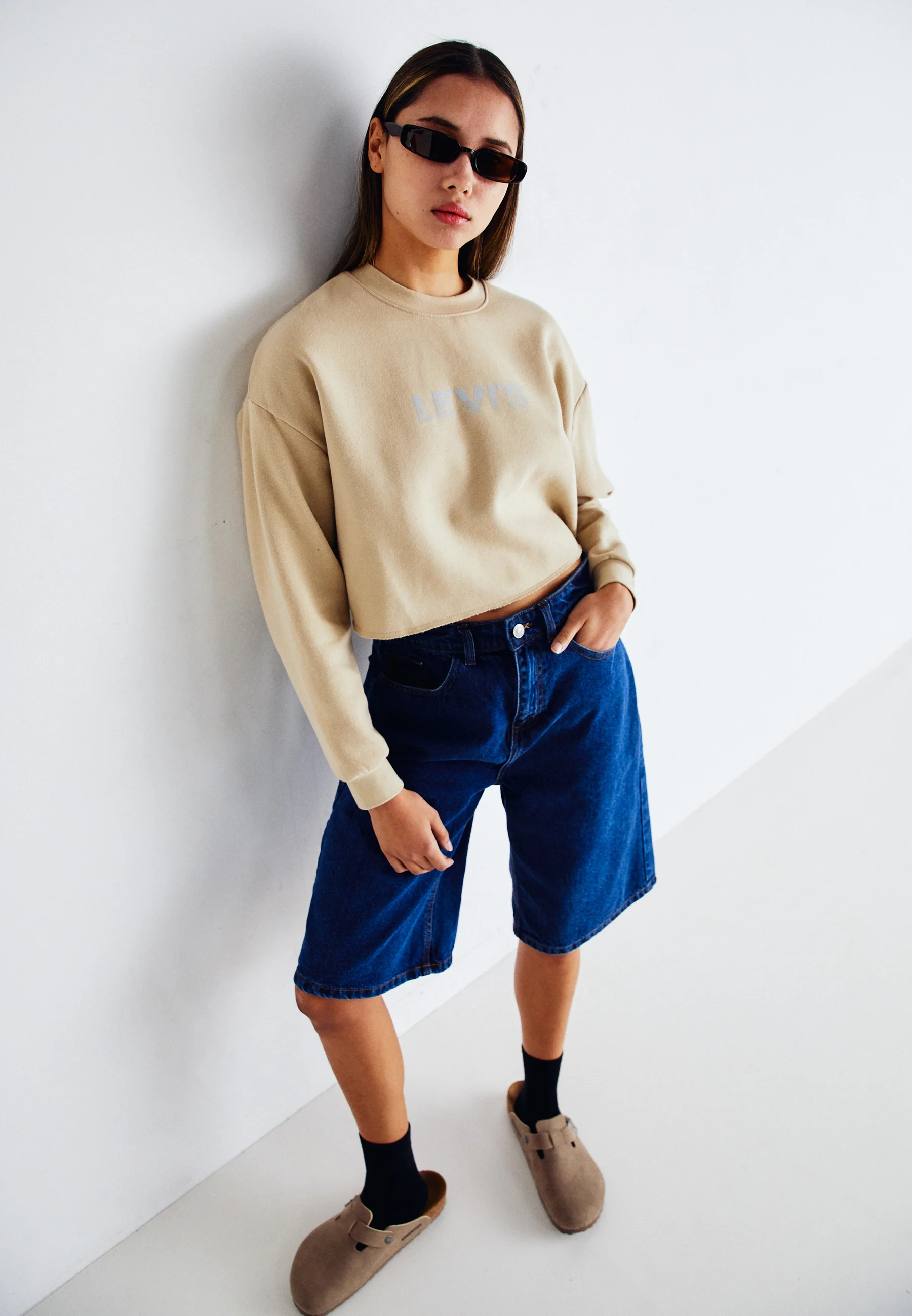 Levi's® HAILIE RAW CUT CREW - Sudadera