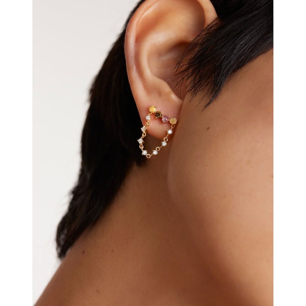 P D Paola Boucles d'oreilles à fermoir à poussette 925 Argent Boucles d'oreilles
