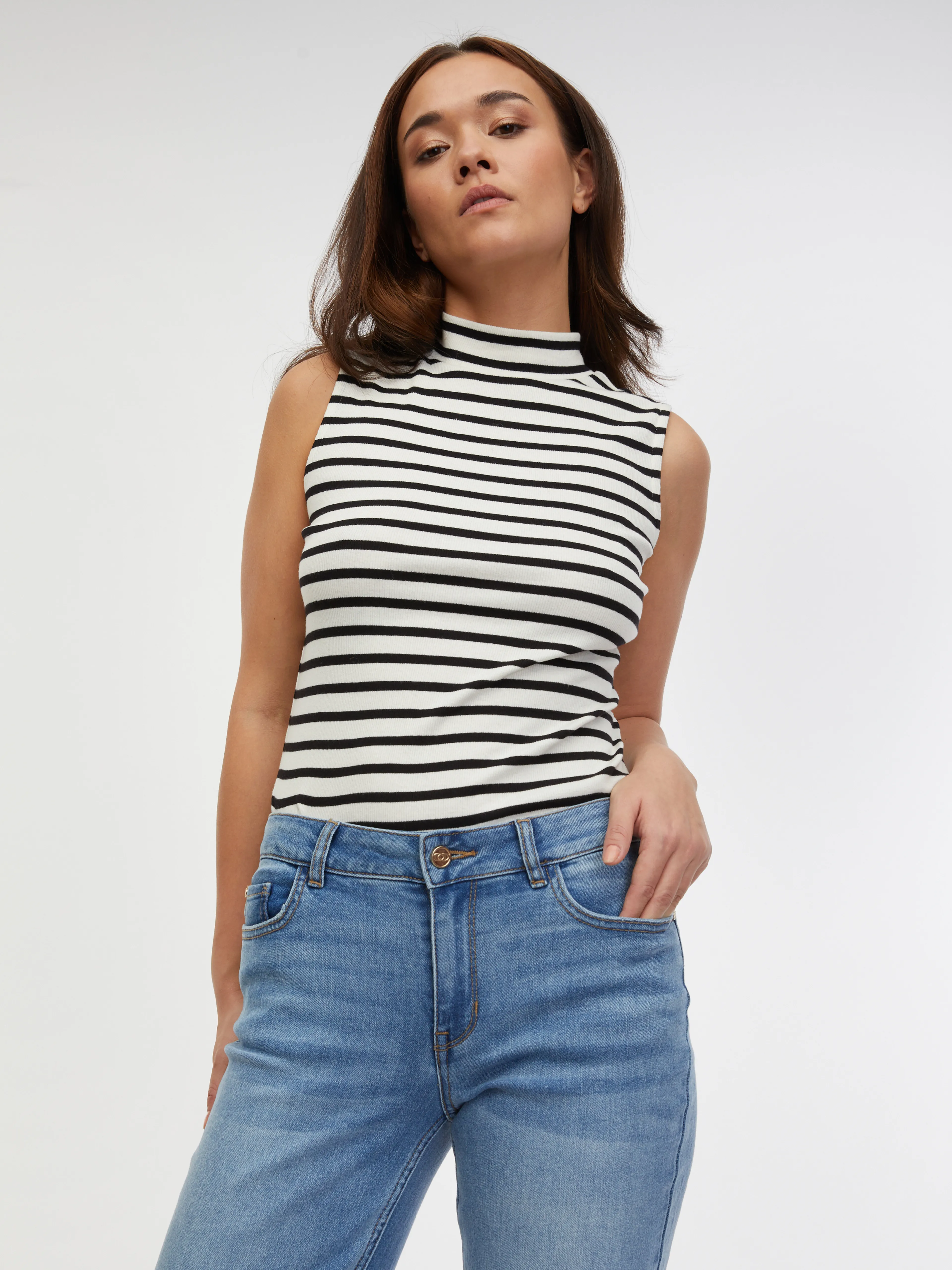 Hellblaue Straight-Fit-Jeans Damen ORSAY