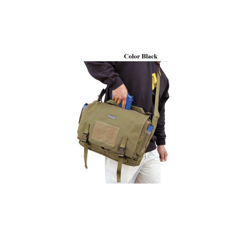 Maxpedition-Militärtasche, Rittersporn-Umhängetasche schwarz, Militär-Taktiktasche aus den USA.