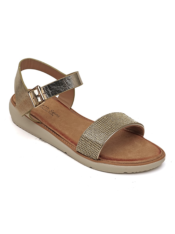Sixth Sens Sandalen in Gold günstig kaufen