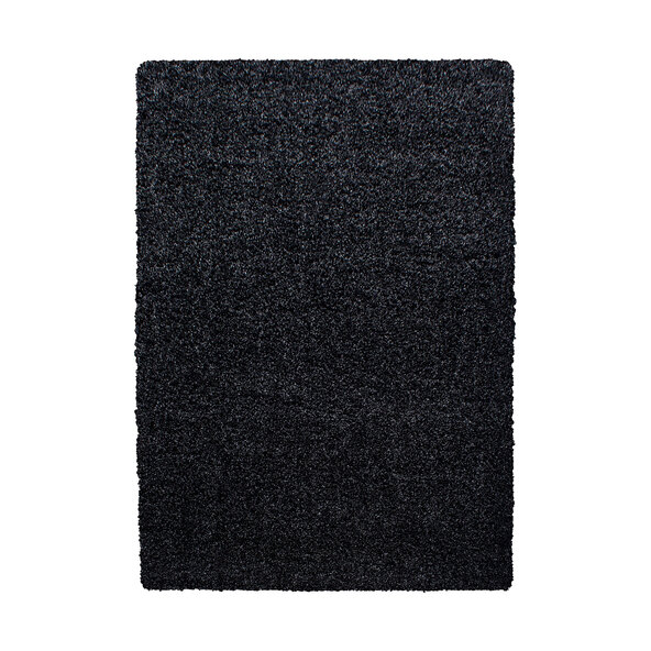 Hochflor Teppich, 160x230 cm, anthrazit