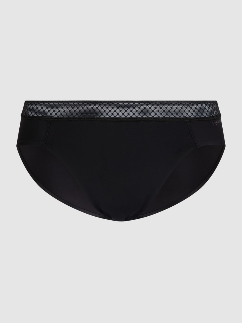 Slip aus Mikrofaser in schwarz