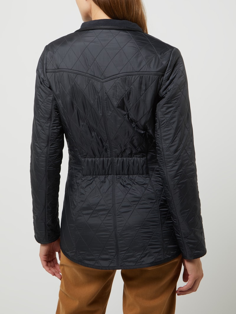 Steppjacke mit Fleecefutter Modell 'Cavalry' in marineblau