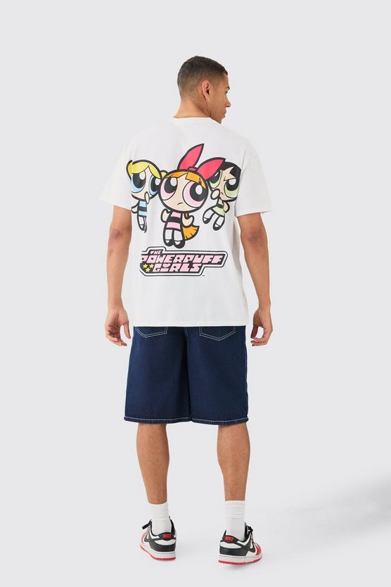Oversize T-Shirt mit lizenziertem Powerpuff Girls Print