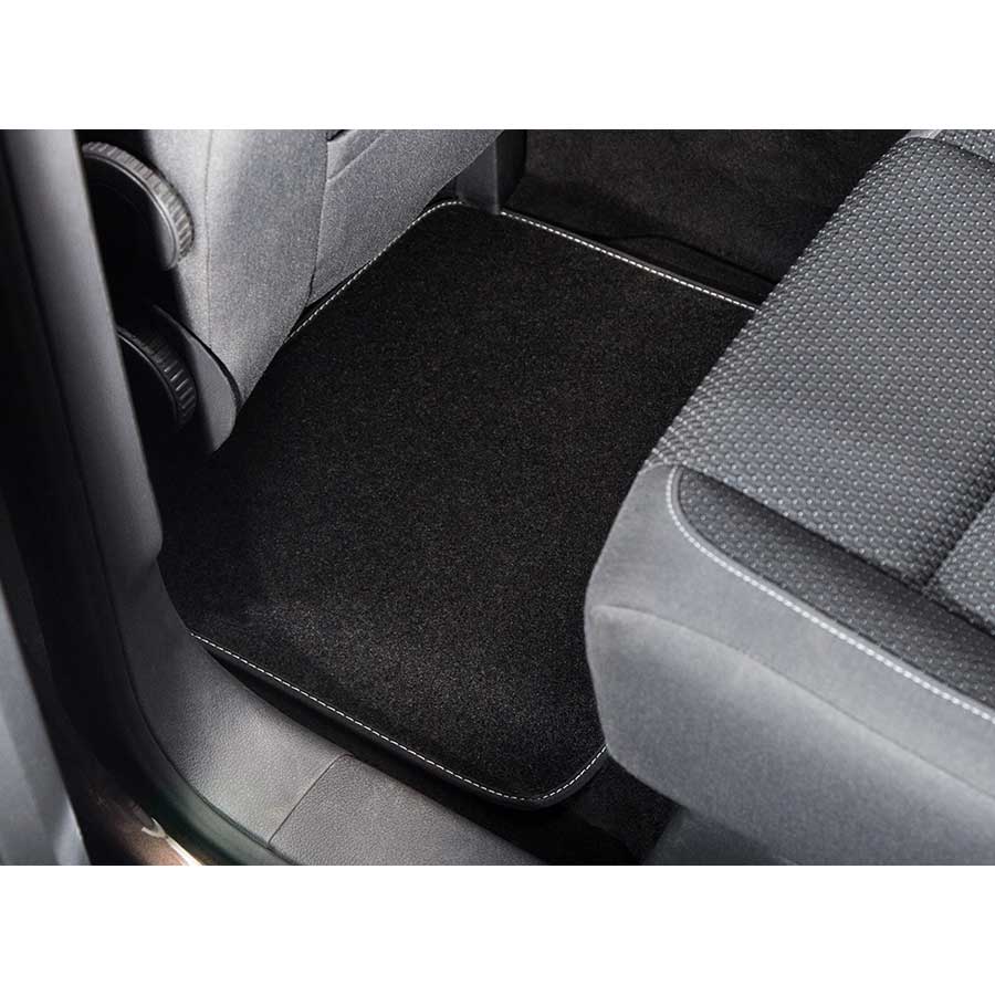 Norauto Universal Autoteppich in Schwarz, Auto Textil Fußmatte für hinten, 1 Stück - ATU